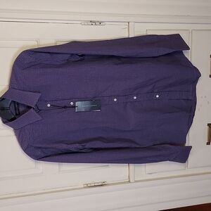 Ralph Lauren Black Label Purple Check Button Down